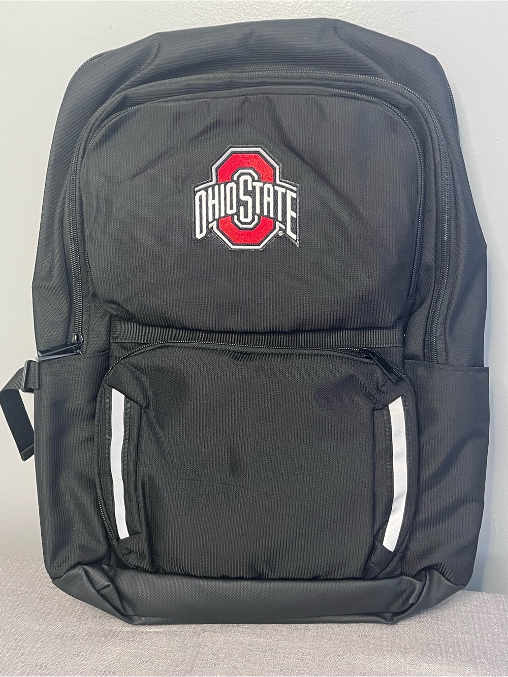Ohio State Black Backpack with Red Logo